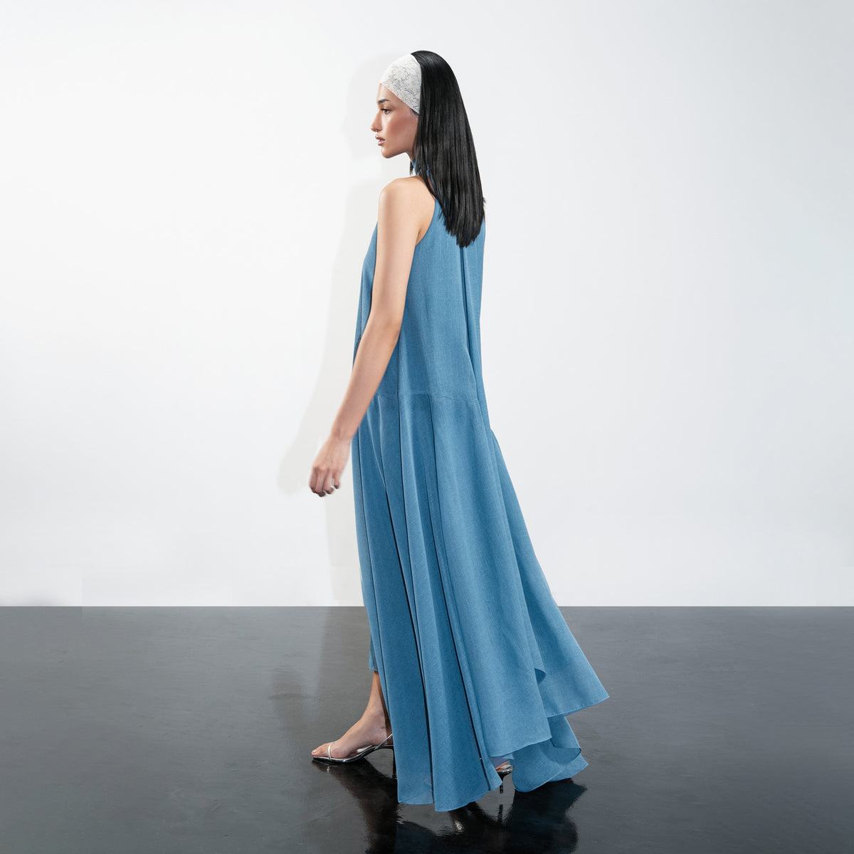 Halter-Neck Layered Dress