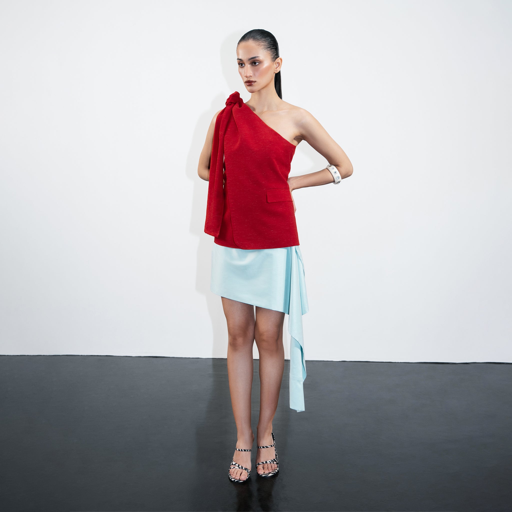 Knotted Shoulder Top