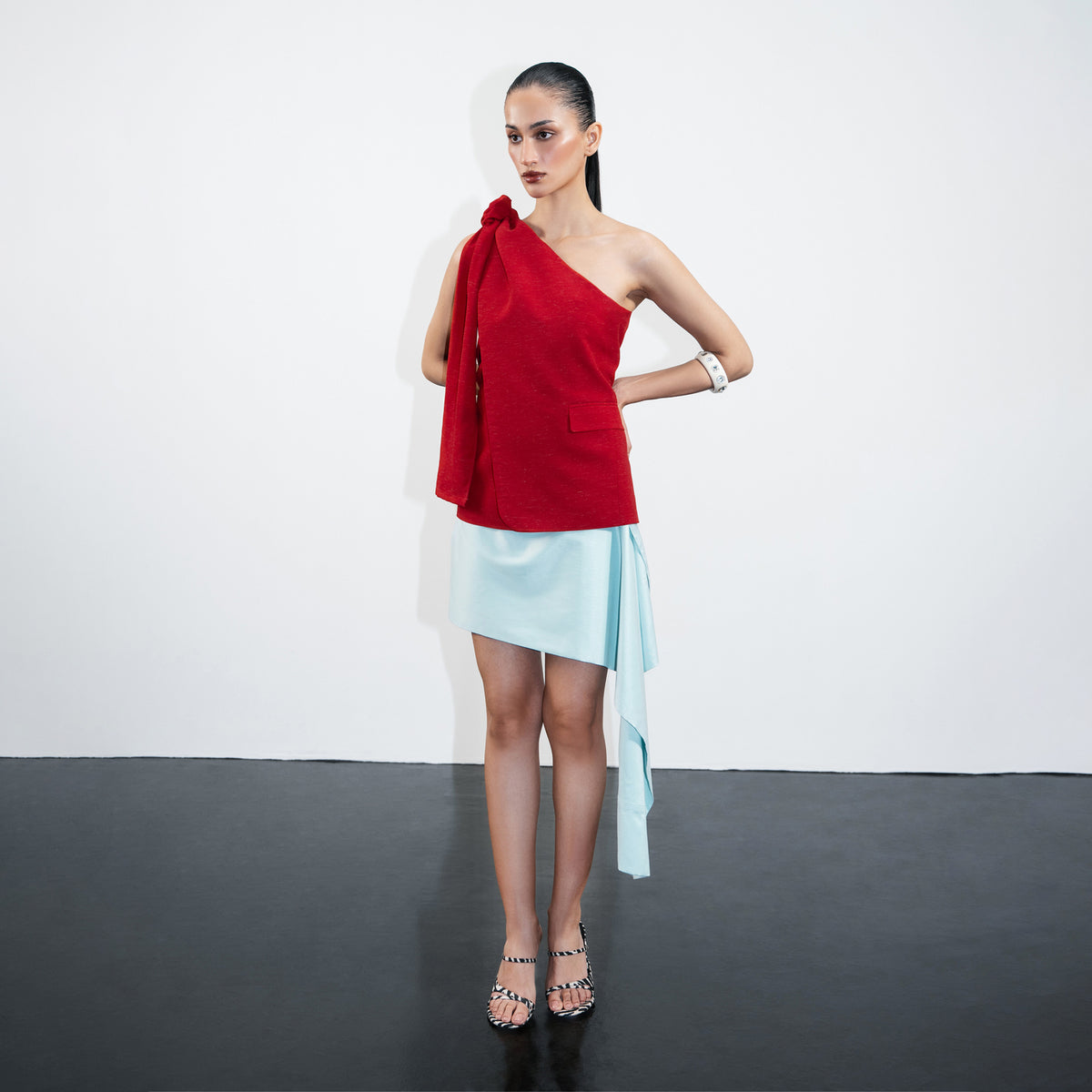 Knotted Shoulder Top