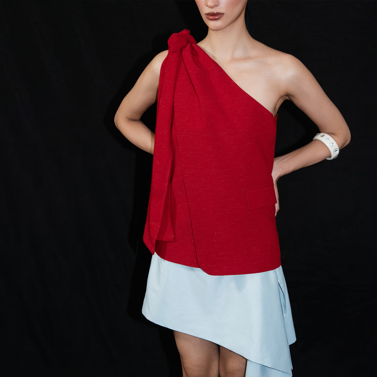 Knotted Shoulder Top